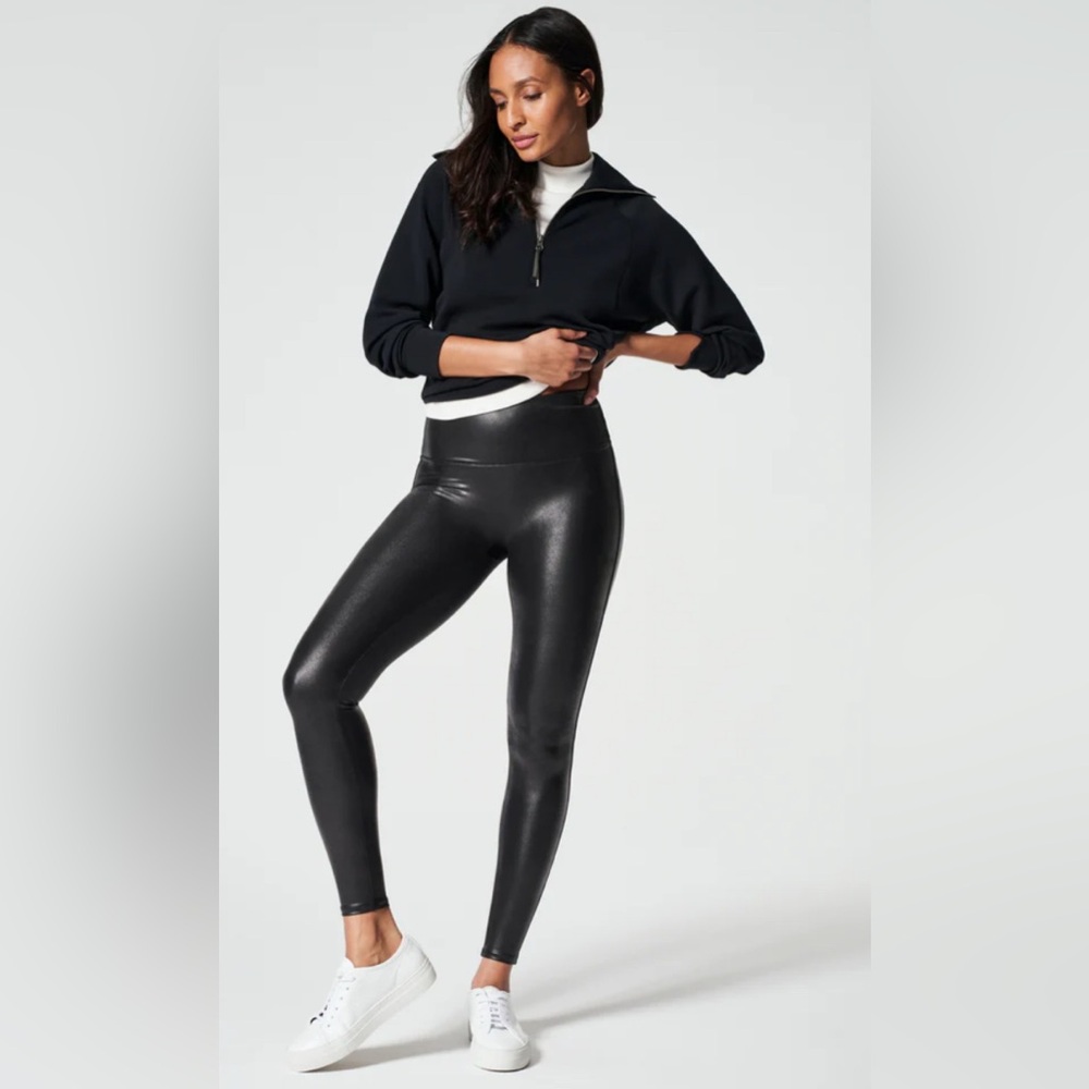 SPANXshape™ Faux Leather Leggings- 1X